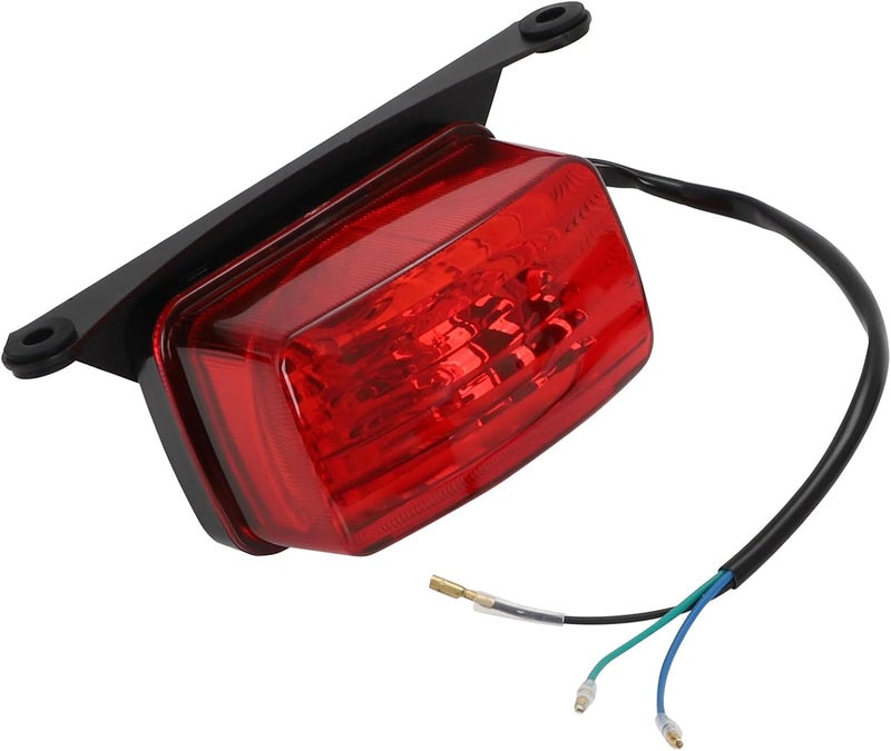 WIKIBB Brake Light ATV Taillight Include Bracket Compatible with Yamaha BANSHEE 350 Warrior BLASTER 200 YFS200 GRIZZLY 125 660 ATV UTV & More Models - Image 1